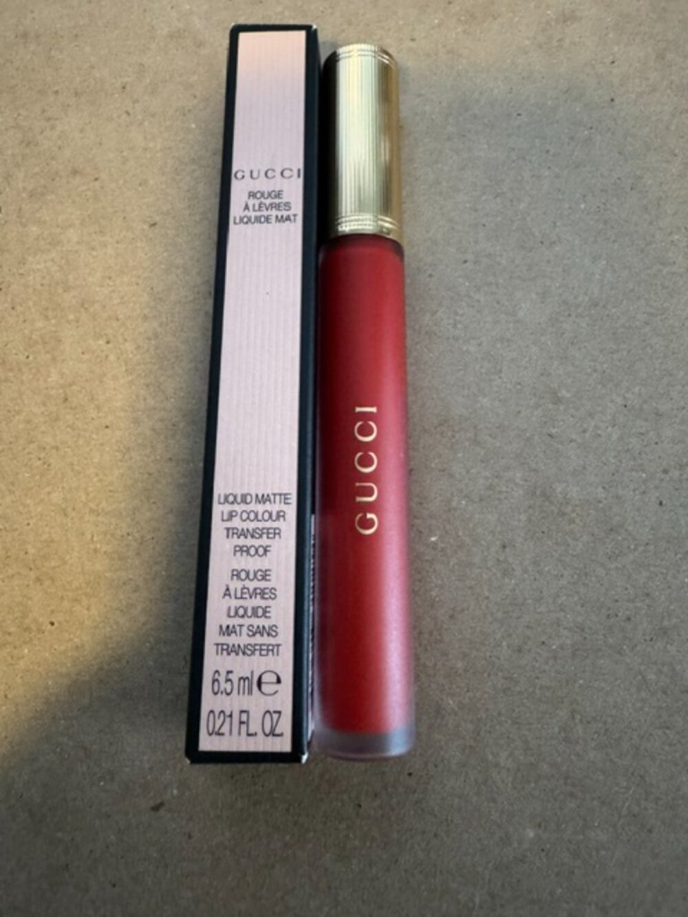 GUCCI ROUGE A LEVERES LIQUID MAT LIPSTICK - GOLDIE RED